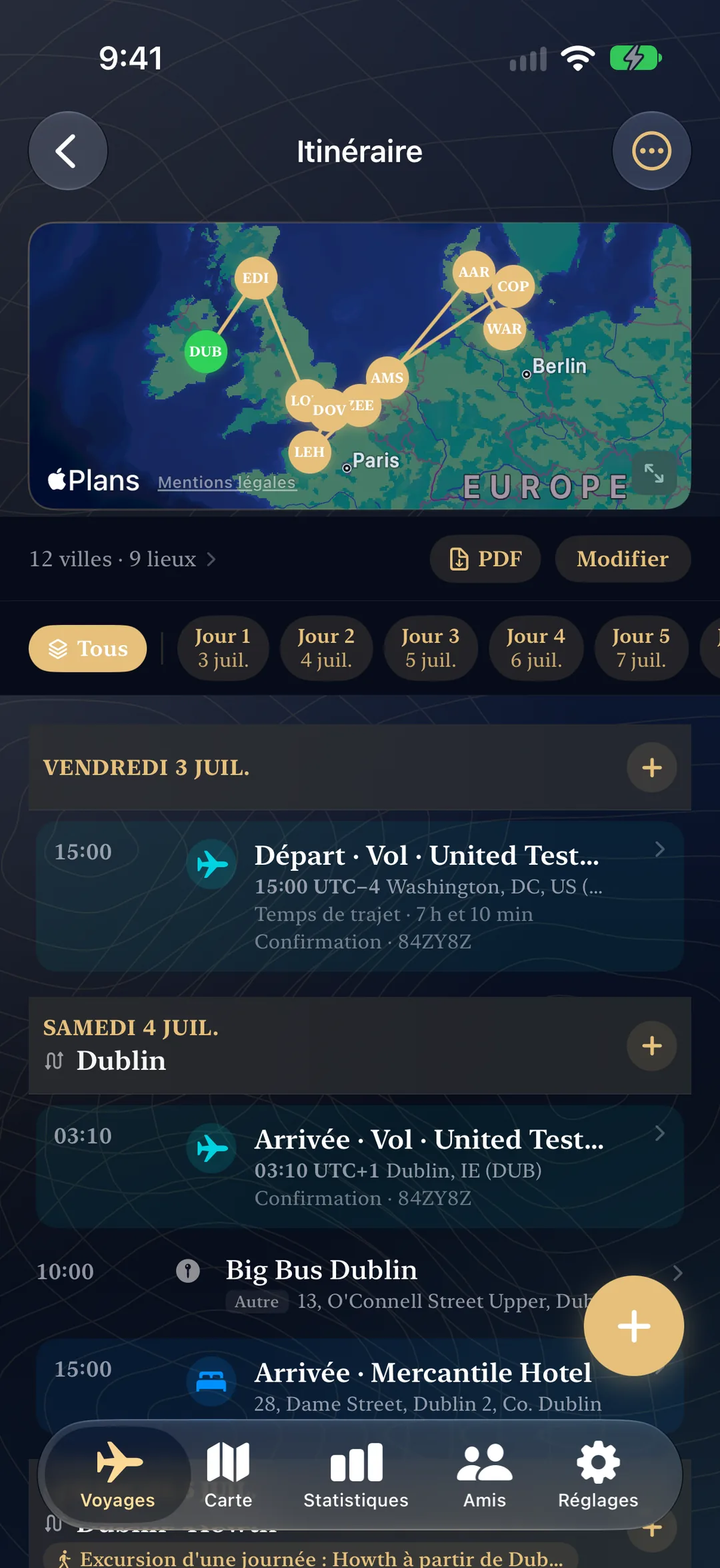 Itinéraire