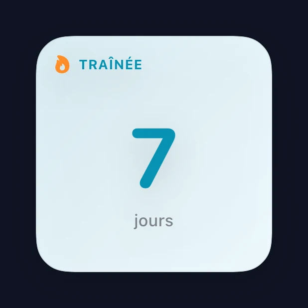 Petit widget Capture Streak