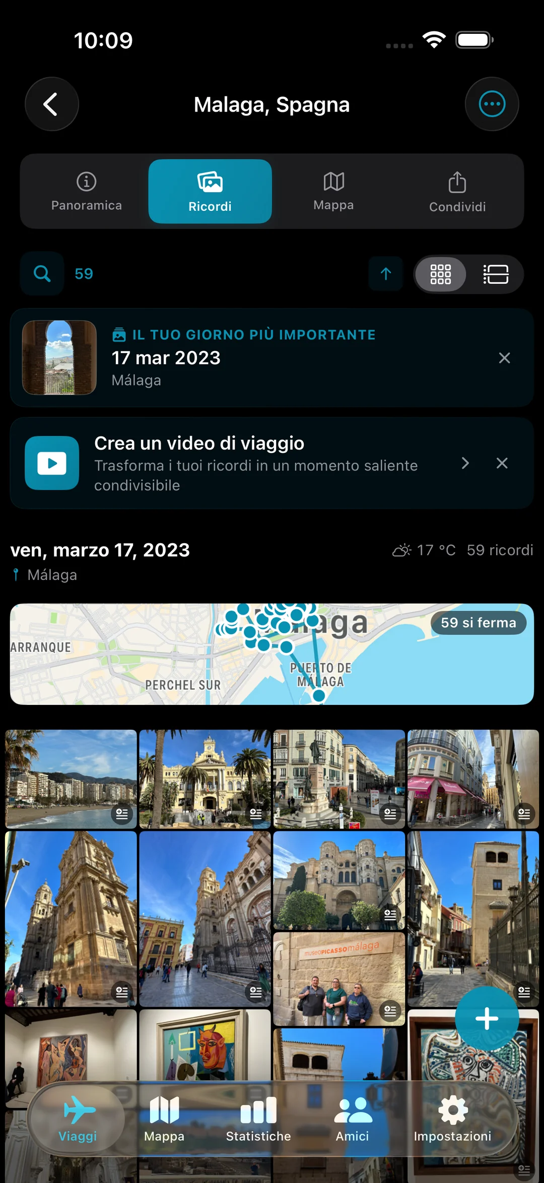 Ricordi giorno per giorno per un viaggio a Málaga, foto auto-organizzate
