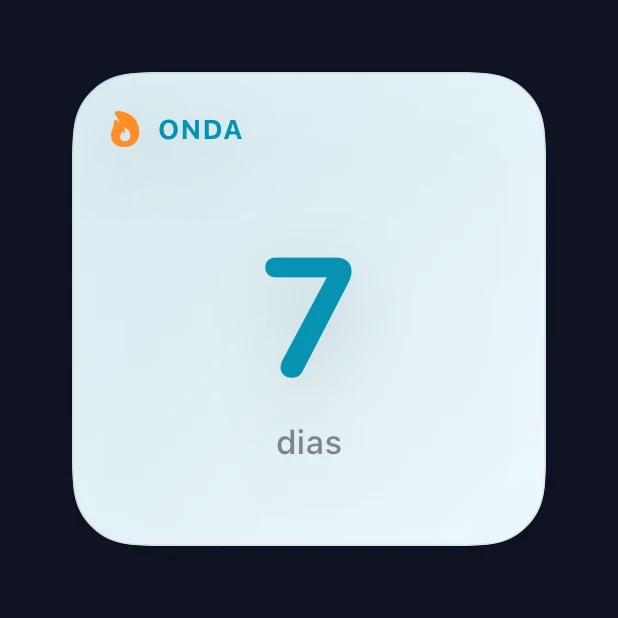 Widget pequeno Capture Streak