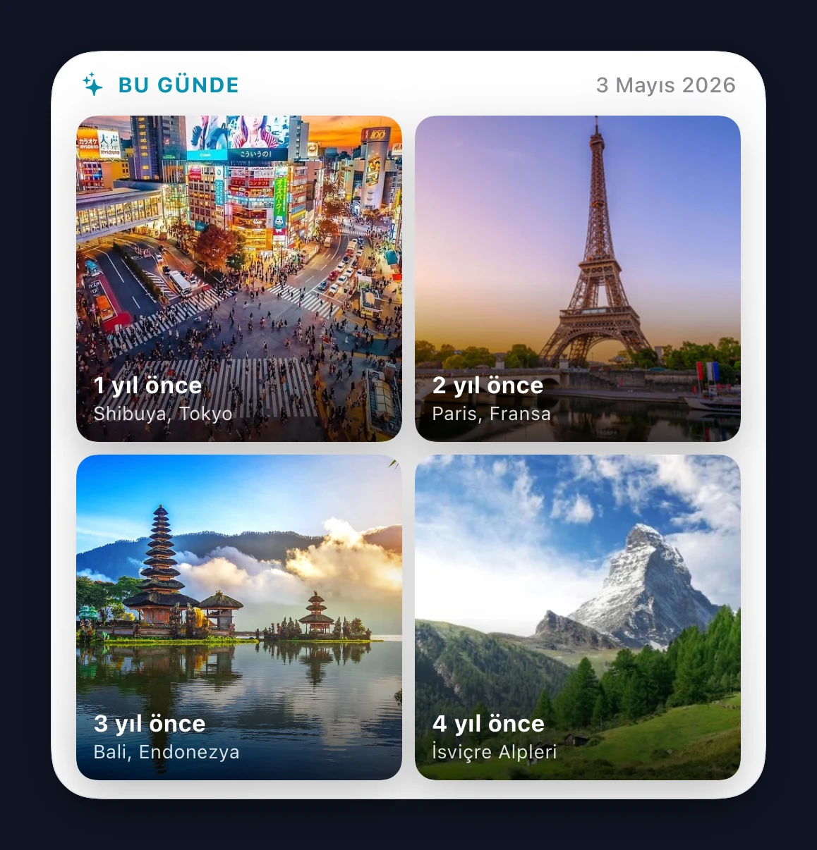 Bu Gün'de büyük widget