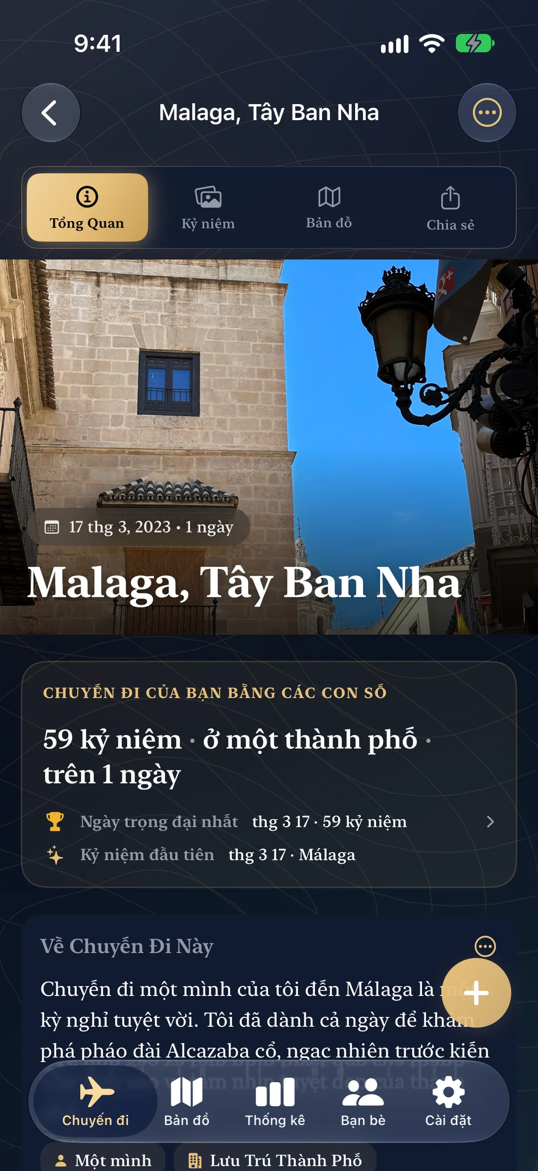 Chi tiết chuyến đi
