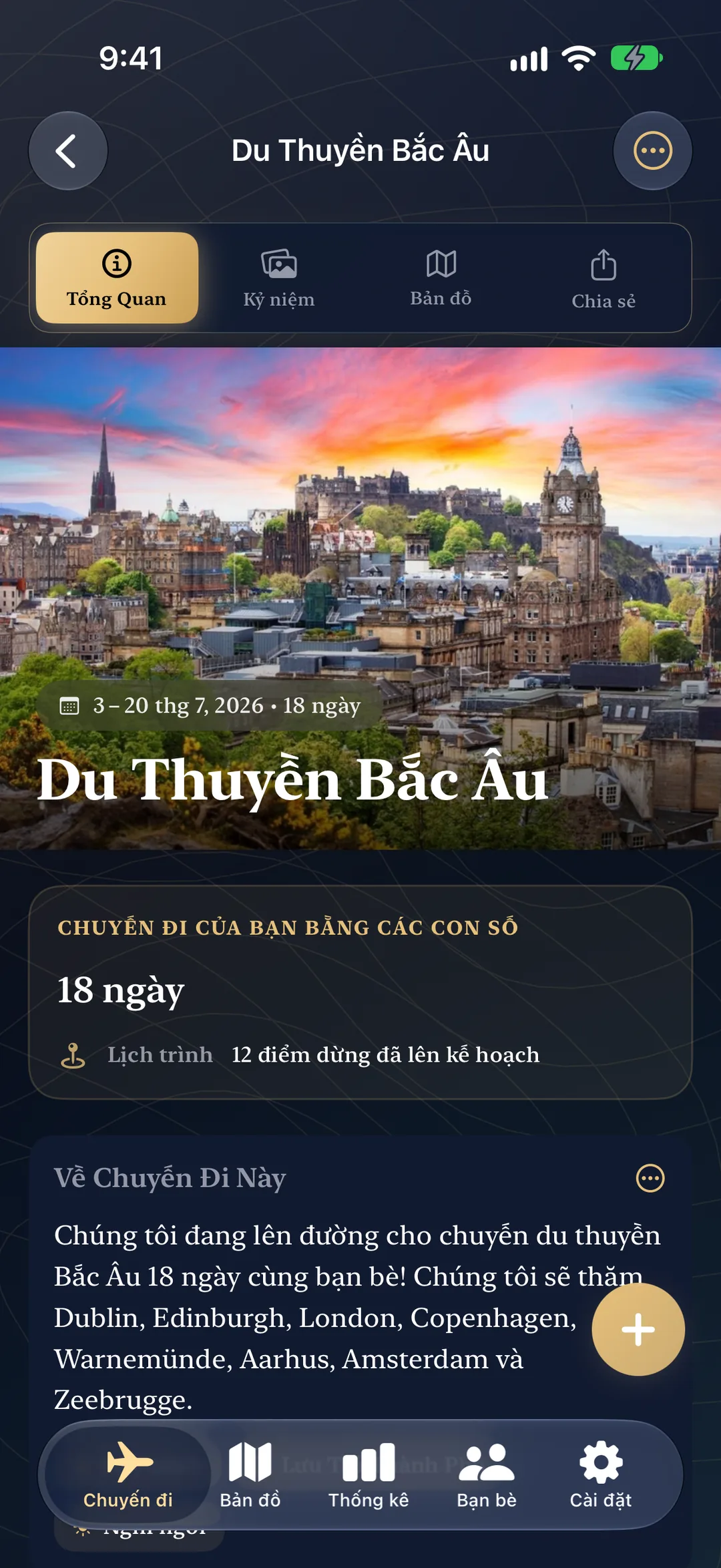 Chuyến du thuyền Bắc Âu sắp tới với ngày đi, 18 ngày và 12 điểm dừng đã lên kế hoạch