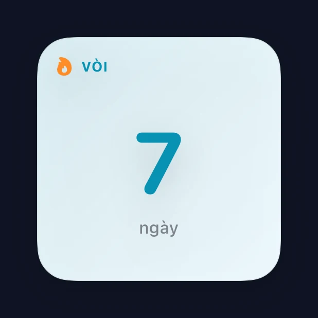 Tiện ích nhỏ của Capture Streak